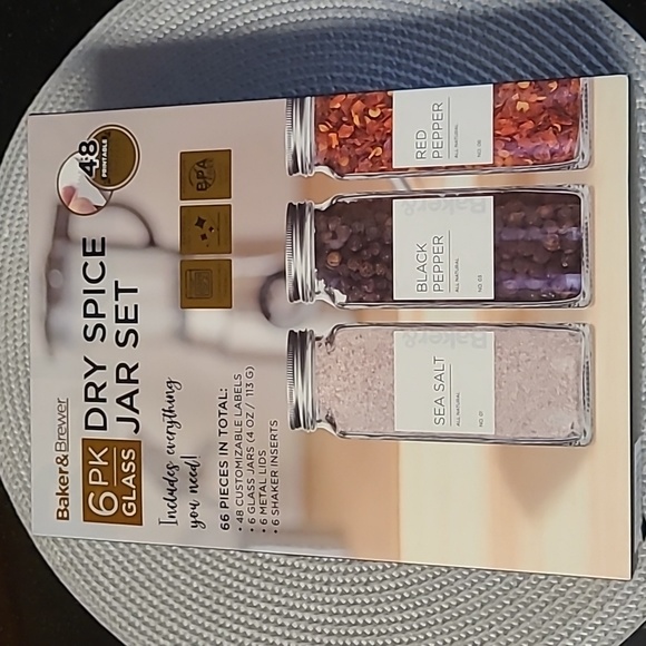 Baker & Brewer Kitchen Dry Spice Jar Set Poshmark